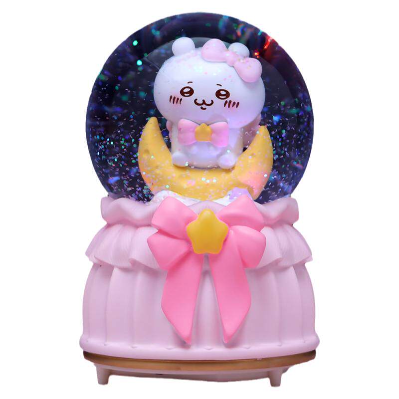 彩灯飘雪哆啦A梦水晶球音乐盒