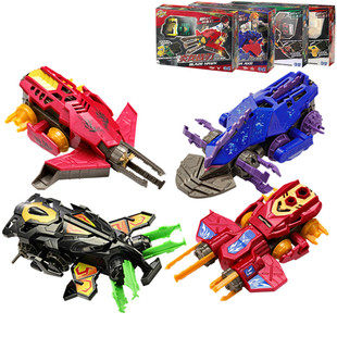 正版三宝炫斗战轮玩具套装男孩激斗对战套装炎龙战刃疾电獠牙反斗