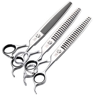 玄鸟专业宠物美容剪刀牙剪鱼骨剪打薄剪宠物美容师专用剪 7 7.5寸