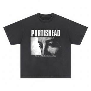 Portishead短袖T恤神游Trip Hop痴哈乐队吹泡电子音乐复古男女Tee
