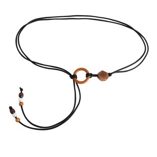 简约圆圈打结细腰带女配毛衣裙子时尚装饰百搭软皮带腰链长款腰绳