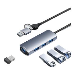 macbook拓展坞typec网口usb多接口扩展器hdmi笔记本hub集线器mac电脑桌面分线器插头转换器ipad适用苹果华为