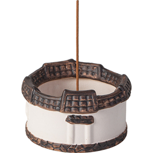 江南水乡小房子线香炉复古香插香座香托禅意茶室桌面香薰炉点香器