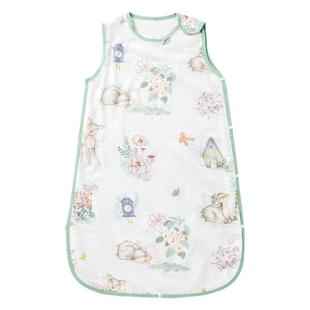 贝肽斯婴儿纱布睡袋夏季薄款宝宝竹棉背心式睡衣儿童防踢被子神器