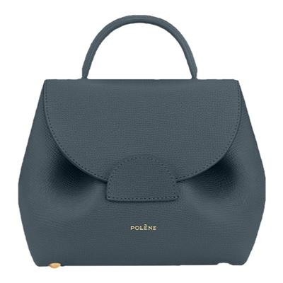 Polene波灵恩Number One Nano荔枝牛皮手提单肩斜挎包