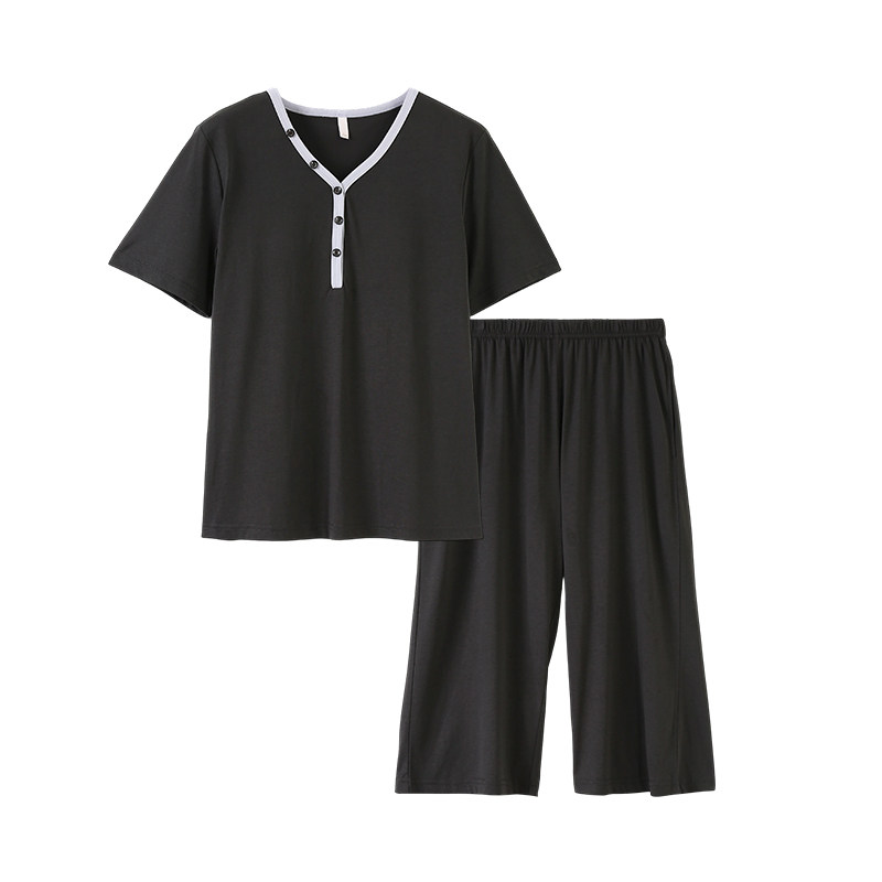 金黛儿睡衣女夏天短袖纯棉家居服