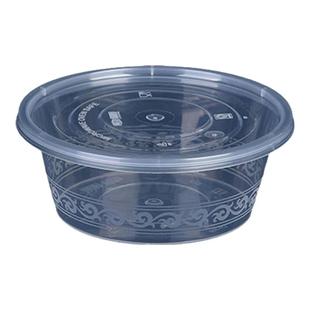 绿恒200-2000ml一次性圆形餐盒外卖塑料碗打包盒加厚透明汤碗饭盒