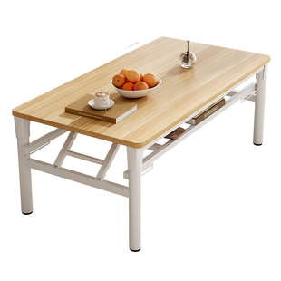 折叠茶几客厅家用长方形矮桌子户外出租屋靠边站折叠餐桌简易方桌