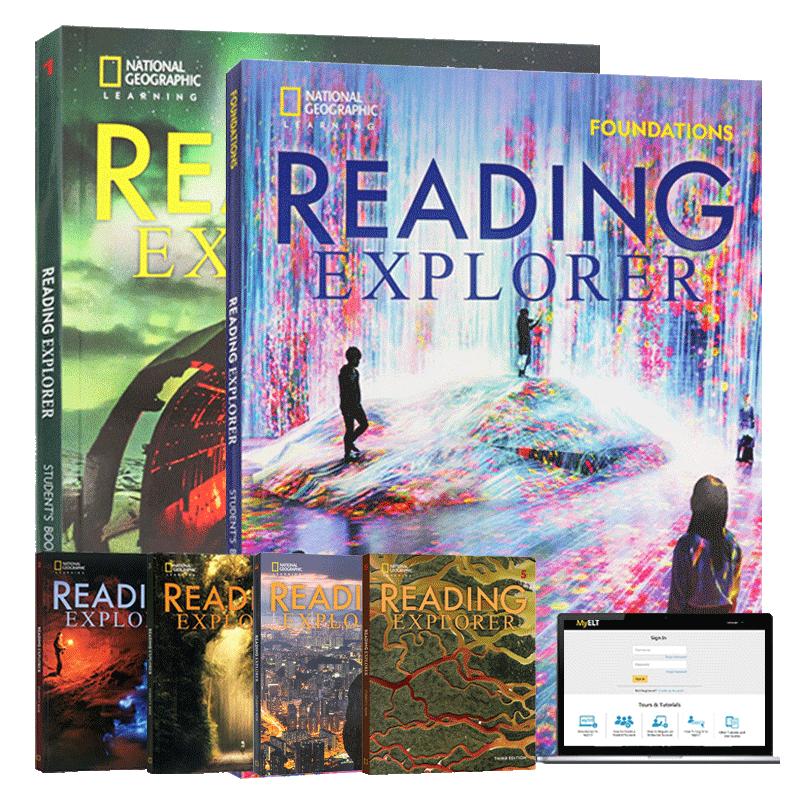 【自营】Reading Explorer第三版美国国家地理NGL初高中小学英语教材 Reading Explorer 1 2 3 4 5级阅读教材国家地理英语教材