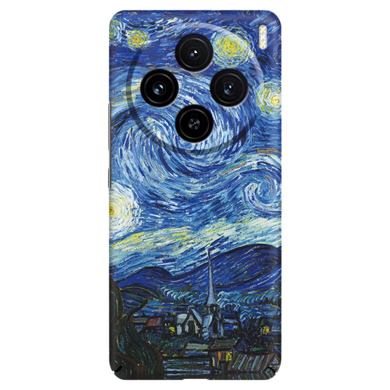 梵高星空适用vivoX300手机壳X100S磁吸90pro+镜头全包防摔X80超薄硬壳70油画艺术创意200个性Xnot