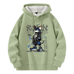 班尼路S&K加绒卫衣男款2025新款冬季加厚保暖美式青少年连帽外套A