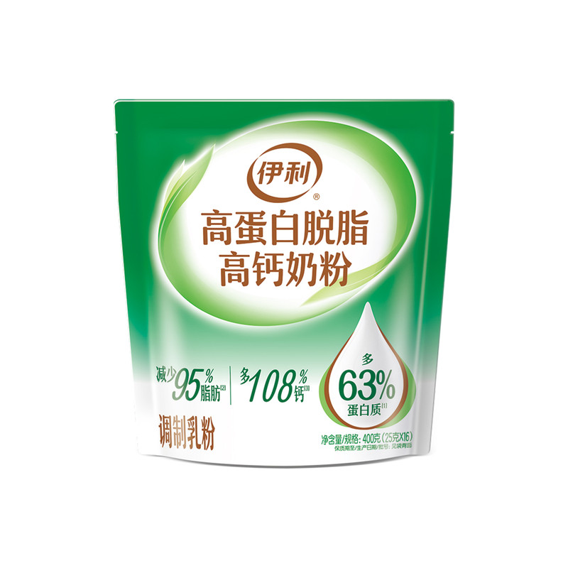 伊利脱脂高蛋白高钙奶粉