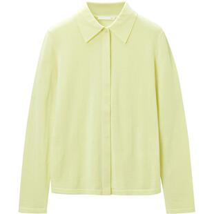 【可机洗黄金羊毛】OVV Outlet秋冬新款女装暗门襟休闲长袖针织衫