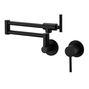 杜拉莱恩概念化入墙式冷热厨房水龙头洗菜盆可伸缩加长折叠抽拉式