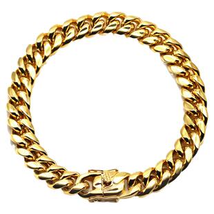 xxxtentacion45cm古巴颈链项链金 cuban link choker gold silver