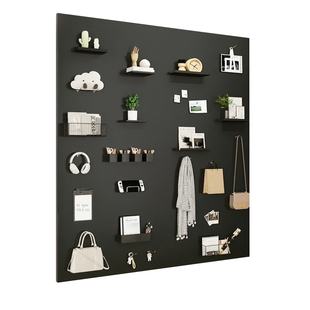 磁吸珐琅黑板白板墙贴墙面收纳厨房专用珐琅版冰箱贴磁吸展示板哑光磁力配件置物架家用可擦写字照片墙镀锌板