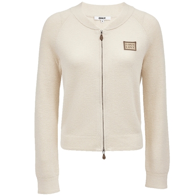 ONLY圆领开衫毛衣针织衫