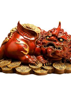 老板办公室酒柜皮丘开业貔貅摆件