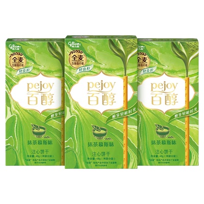 格力高百醇抹茶慕斯味饼干48g*3