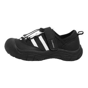 环球黑色网面魔术贴登山鞋女款2026春季新款小黑鞋休闲轻便运动鞋