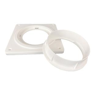 新风铝箔复合软管道方变圆法兰分风箱接口风口移动空调排风管接头