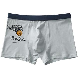 男生内裤夏季纯棉透气青少年平角裤发育期高初中学生少男四角短裤