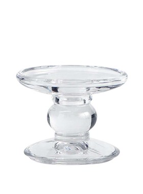 中古透明水晶玻璃烛台婚礼摆件