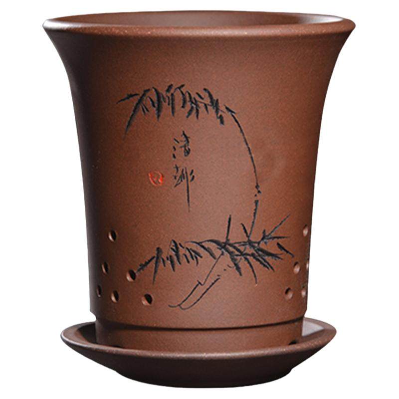 陶瓷花盆宜兴多肉植物蓝草吊兰