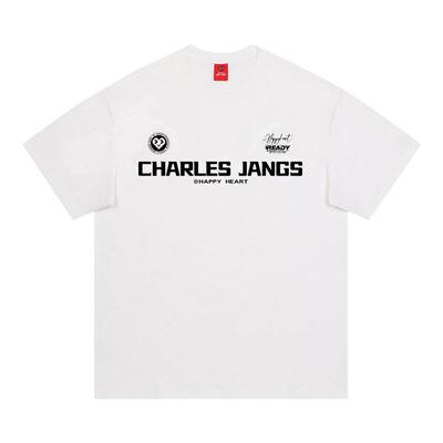 查尔斯桃心无性别短袖T恤