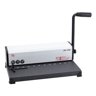 10孔夹条装订机雷盛JD-130压条压边装订夹条打孔机合同标书文件档案装订金属机身A3A4通用无限制装订机
