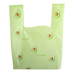 牛油果香氛背心垃圾袋家用加厚手提式水果打包袋宿舍厨余垃圾