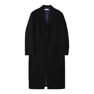 秋冬季新款毛呢大衣男士中长款韩版高级感风衣保暖加厚呢子外套