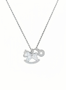 马年HOWEET贝壳小马招财项链