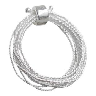 【 流萤 一寸十里】编织双花丝纯银戒指轻奢小众新中式情人节礼物