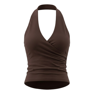 元气女孩带胸垫运动背心美背瑜伽内衣跑步普拉提训练健身速干上衣