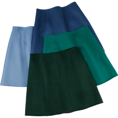 百搭显瘦品质半身裙双面羊毛呢