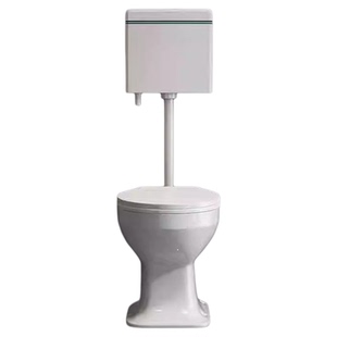 农村改厕陶瓷马桶旱蹲便器老年人孕妇免冲直通式蹲便器改座便器