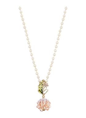 she’s仿水晶郁金香珍珠项链