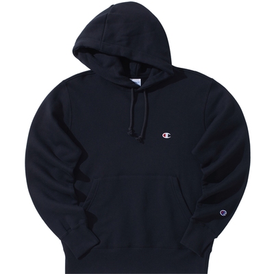 Champion冠军刺绣连帽加绒卫衣男