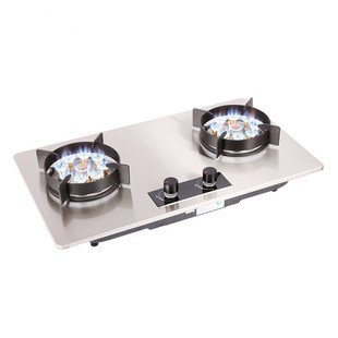 家用煤气炉台式向恒皇冠燃气灶嵌入式定时双灶液化气鸳鸯猛火灶