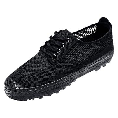 夏季网面透气帆布鞋防滑耐磨