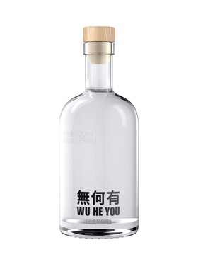 无何有送礼木盒瓶装白酒500ml