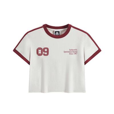 Kappa卡帕简约百搭短袖T恤