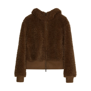 【正反两穿】RuirUiru短款毛绒外套26年春季新品宽松休闲拉链上衣