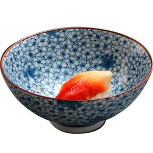 美浓烧日本进口陶瓷碗家用日式和风餐具饭碗面碗青花瓷碗套装礼品