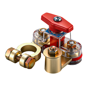 新款可旋转汽车电瓶断电开关小轿车用12V防漏电断电器24V纯铜加厚