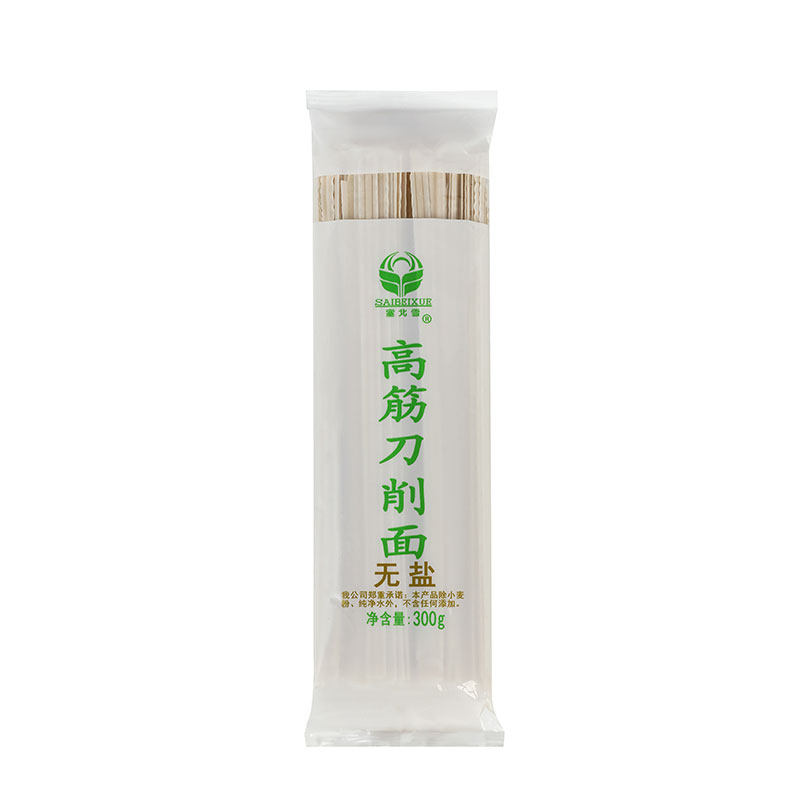 塞北雪高筋刀削面无盐挂面原味挂面全麦家常宽面条