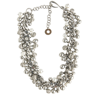 c percentage 银色菲兹系列项链