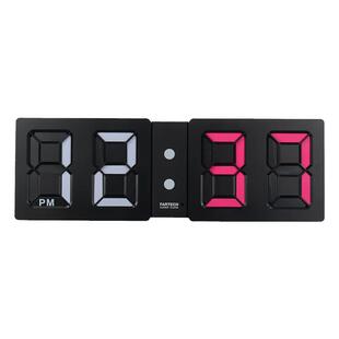 台湾Fartech动幻ins网红数字时钟挂墙电子钟北欧轻奢简约家用挂钟