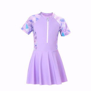 优优运动户外运动服饰店儿童泳衣女裙式连体小中大童可爱韩版公主女孩学生泡温泉游泳装